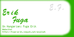 erik fuga business card